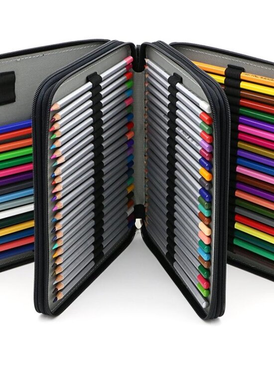 Other - Deluxe PU Leather Pencil Case For Colored Pencils - 120 Slot Pencil Holder with